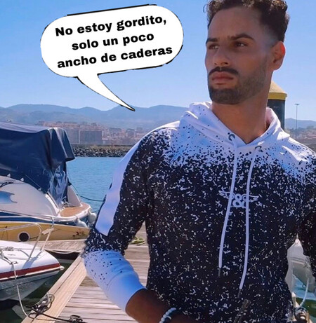 Asraf, el novio de Isa Pantoja, confiesa su gran complejo y revela cuántos kilos ha engordado