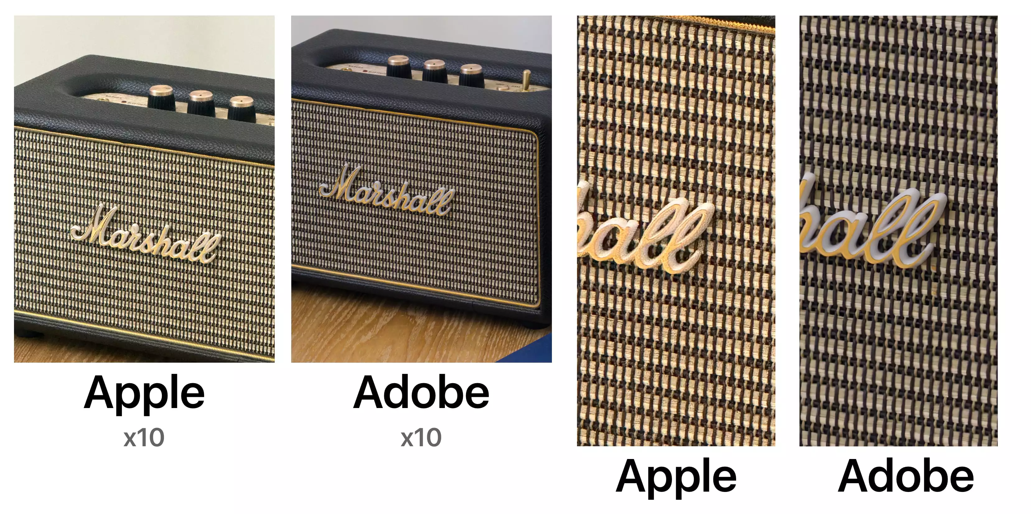 Comparativa de la app Cámara de Apple con Adobe Project Indigo