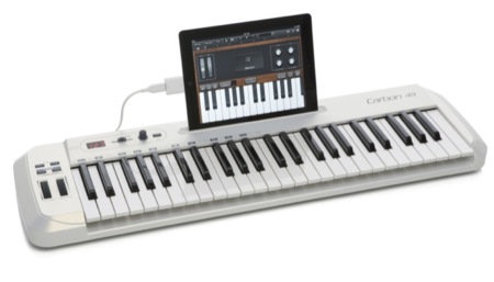 Carbon 49, teclado MIDI con soporte para colocar tu iPad