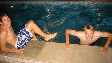 Marco Simoncelli y Chaz Davies en 2002