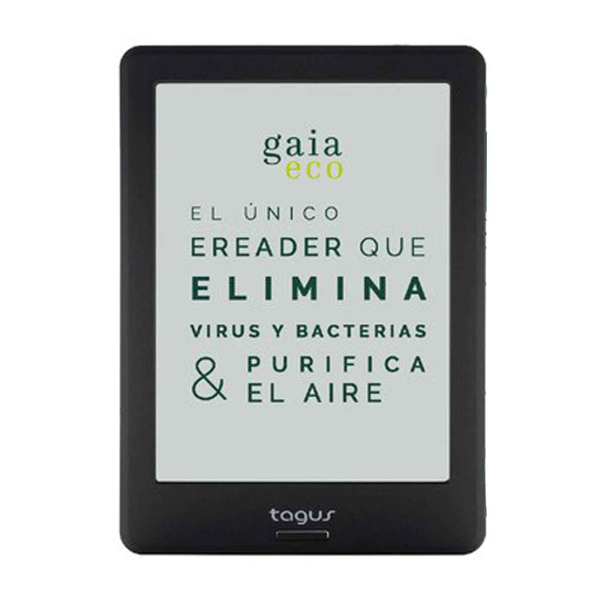 eReader Tagus Gaia Eco, 8 GB Negro, 6" (15,24 cm) Wi-Fi