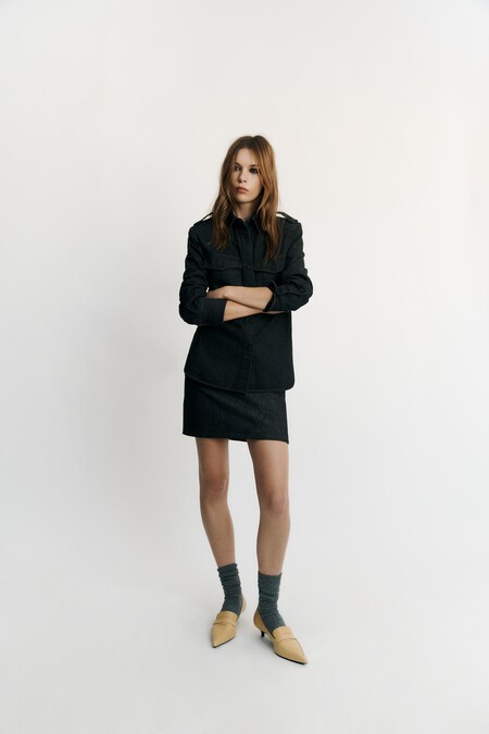 falda denim