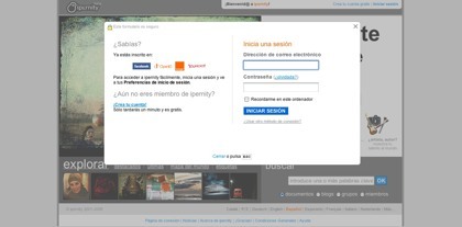 Ipernity ya permite el acceso a su servicio desde la ID de Facebook, Orange y Yahoo