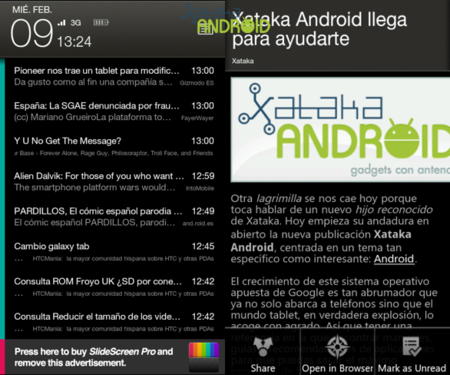 Slide Screen Home para Android
