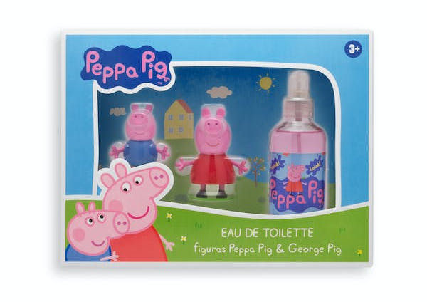 Lote infantil Peppa Pig contiene eau de toilette 150 ml y figuras de Peppa Pig y George Pig