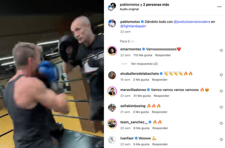 Pablo Motos entrenando