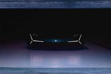 Lamborghini nos muestra, en penumbra, su prototipo del superdeportivo del futuro
