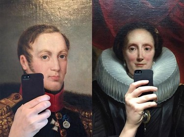 El furor de los selfies llega a los cuadros de los museos