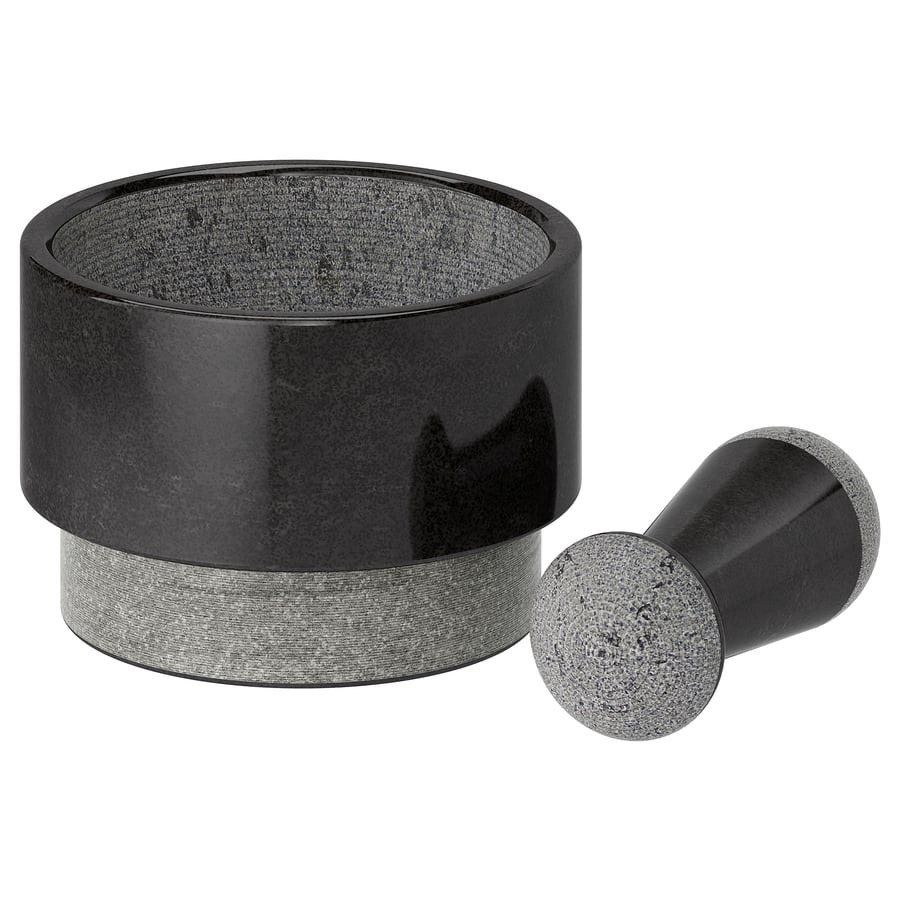 ÄDELSTEN - Mortero, mármol negro