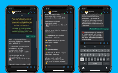 El Gobierno lanza en WhatsApp Hispabot-Covid19, un bot de consultas sobre el coronavirus: así puedes agregarlo y usarlo