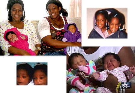 Dos hermanas gemelas dan a luz a sus dos hijas con dos horas de diferencia