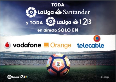 La Segunda división al completo, de momento solo en Orange, Vodafone y telecable