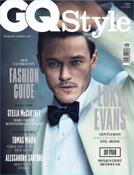 Más bello que bestia: así de guapo luce Luke Evans en la portada de GQ Style Alemania