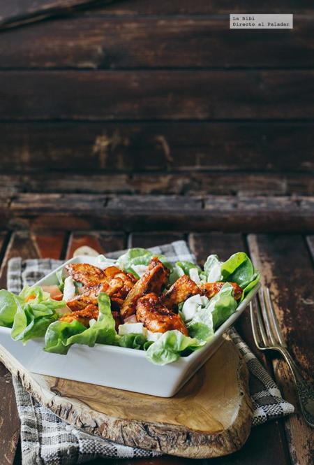 Ensalada de Pollo BBQ. Receta