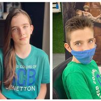 Dejó crecer su pelo durante dos años para poder donarlo, a pesar de las críticas de otros niños: la valiente historia de Diego