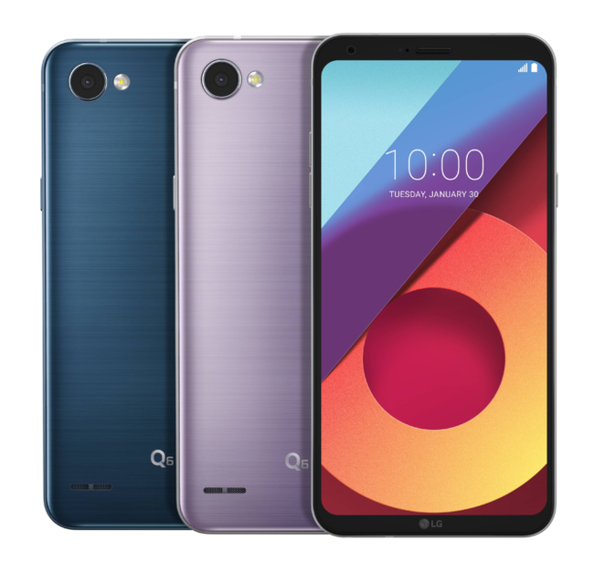 LG Q6 recientes colores