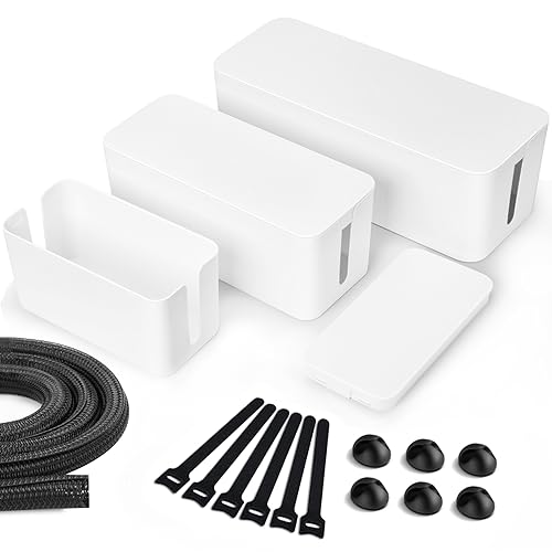 Lannvan Caja Cables, 3 Unidades Caja de Cables 