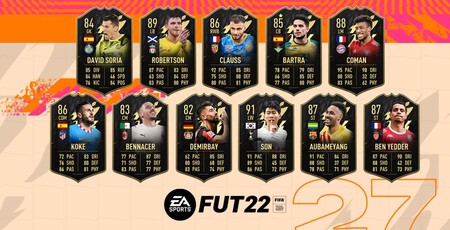 FIFA 22. TOTW: Equipo de la Semana 27, del 23 al 30 de marzo de 2022