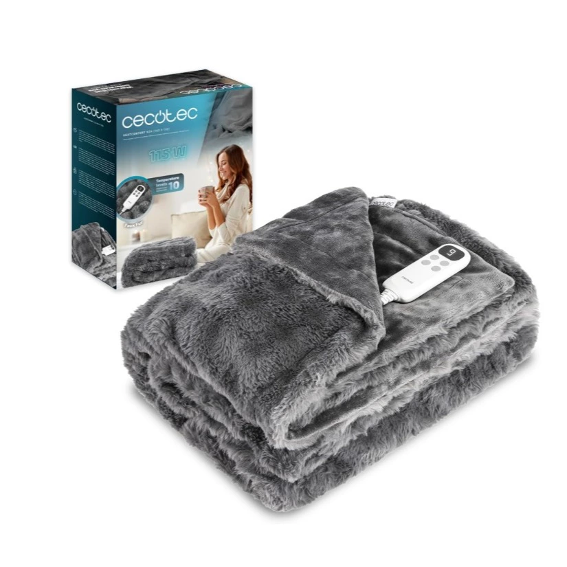 Cecotec Manta Eléctrica 160x130cm HeatConfort Noa 115W