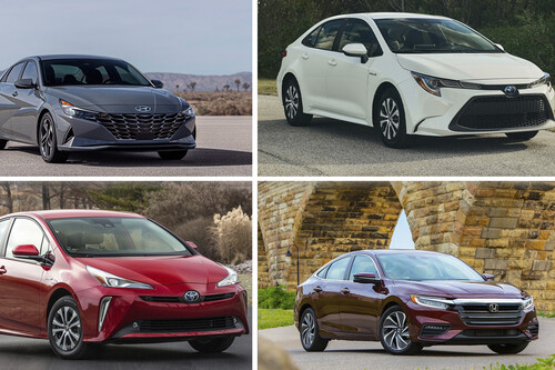 Hyundai Elantra Hybrid vs. Toyota Corolla Hybrid vs. Toyota Prius vs. Honda Insight: ¿Cuál sedán compacto híbrido conviene más en México?