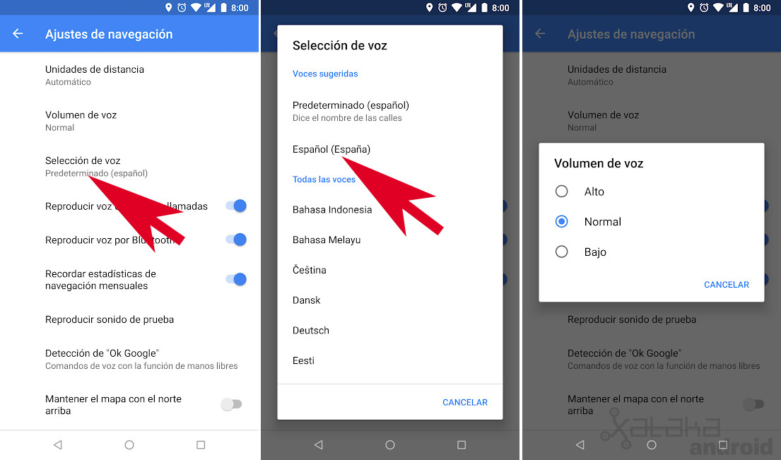 Cómo cambiar la voz de Google Maps para escuchar las indicaciones sin ...