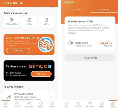 Simyo Bono App 100 Gb