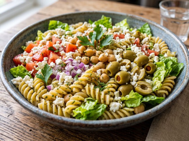 Cómo hacer una ensalada con 1 lata de garbanzos y pasta, lista en menos de 30 minutos y sin complicaciones