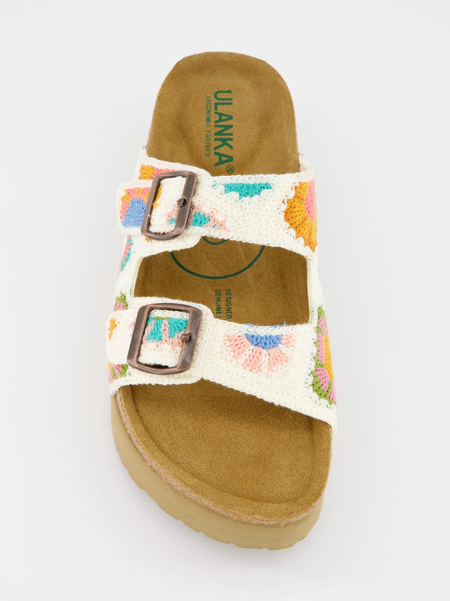 Sandalia De Crochet Con Plataforma Berry