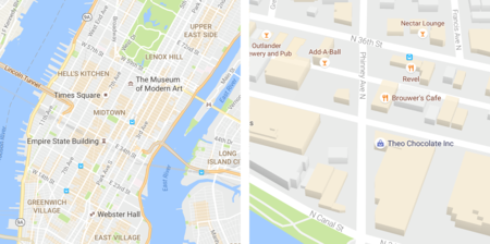 Así son los nuevos mapas de Google Maps