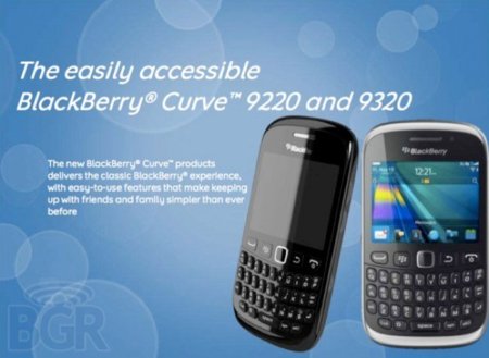 Armstrong y Davis son los nombres clave elegidos para los BlackBerry Curve 9320 y 9220