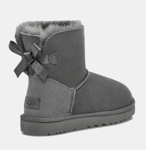 Botines Mini Bailey Bow de mujer con forro interior de pelo y cierre de lazos de raso