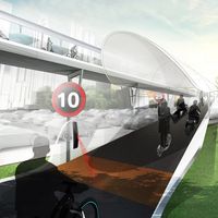 BMW Vision E³ Way, una carretera de peaje elevada para evitar que China se ahogue en su tráfico