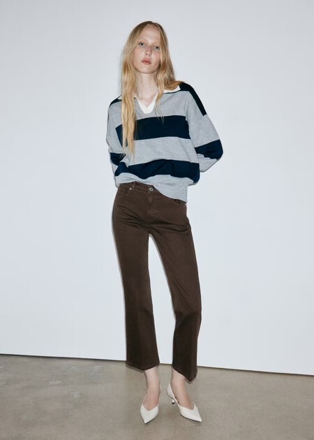 Vaqueros Marrones Color Cafe Elegantes Bonitos Zara Mango Massimo Dutti Oficina Tendencia Invierno 2026
