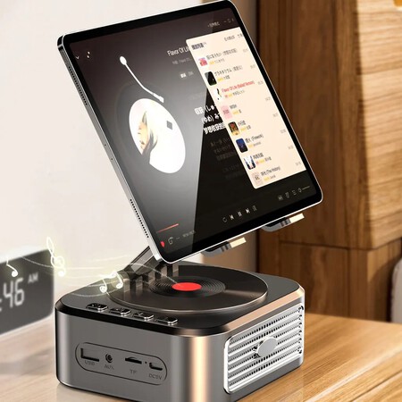 soporte tablet bocina Bluetooth