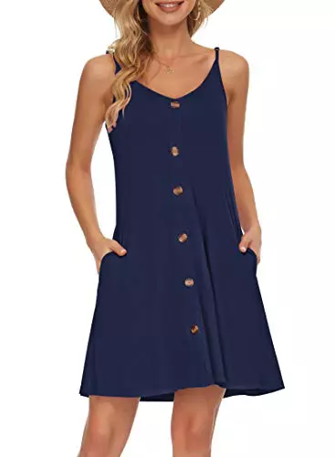 AUSELILY Vestido de Playa Informal 