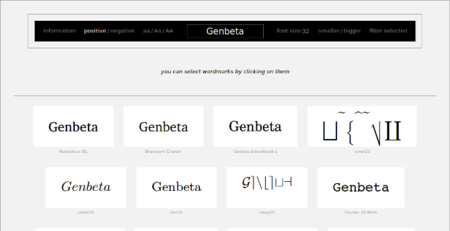 Wordmark.it, visualiza en el navegador todos los tipos de letra instalados en tu equipo
