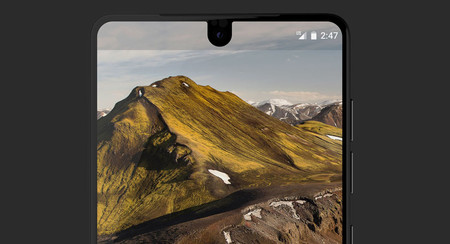 La barra de estado del Essential Phone es enorme