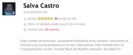 Mejoras en el karma de los usuarios de Genbeta