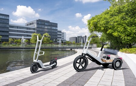 BMW presenta una bicicleta eléctrica de carga y un patinete eléctrico "que cabe en el maletero de un MINI"
