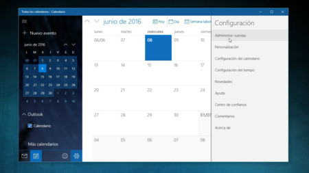 Calendario Windows 10