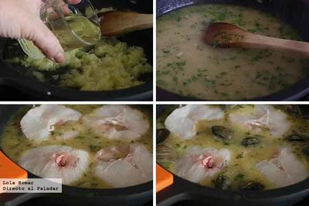 Hake In Green Sauce Step By Step 2