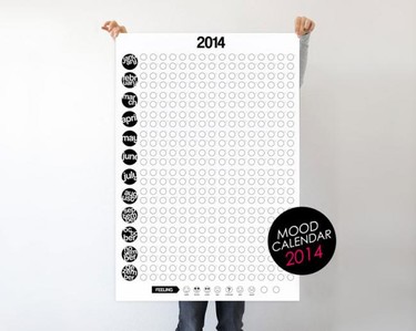 Empieza el 2014 con un calendario que mide tu estado de ánimo