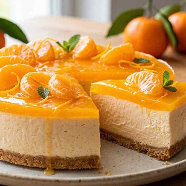 Cómo hacer un cheesecake de mandarina sin horno: un postre fácil, cremosito y con ingredientes de temporada