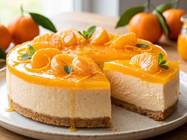 Cómo hacer un cheesecake de mandarina sin horno: un postre fácil, cremosito y con pocos ingredientes