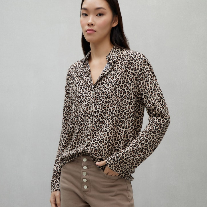 Easy Wear - Camisa de mujer manga larga lisa.