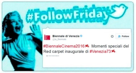 #FollowFriday de Poprosa: Queda inaugurado el Festival de Venecia