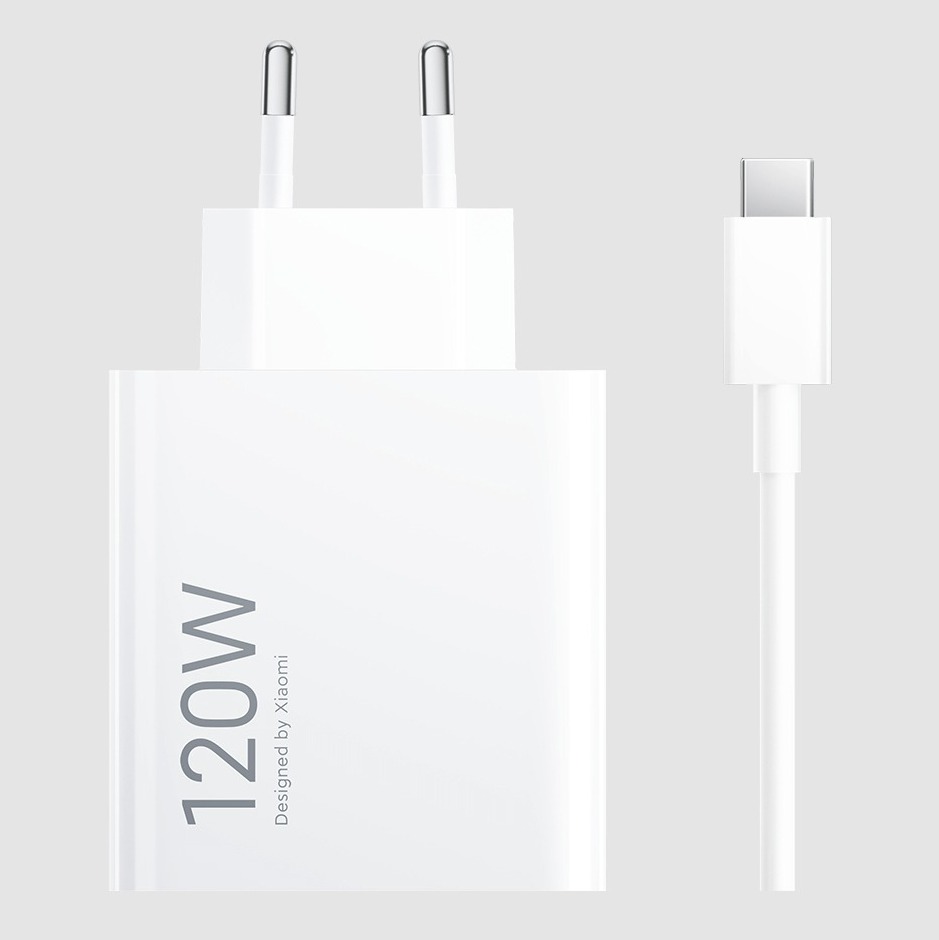 Cargador USB Xiaomi 120W HyperCharge Combo (1xUSB-A) + Cable (USB A-C)