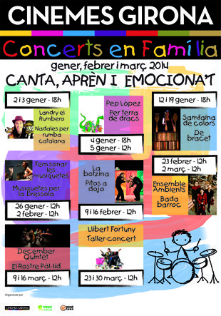 "Conciertos en familia" en Cinemes Girona (Barcelona): los niños disfrutarán de la música a la vez que aprenden