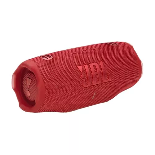 JBL Charge 6, Altavoz Bluetooth portátil inalámbrico, 28h de batería, Resistencia al Agua IP68, a Prueba de Polvo y caídas, Sonido Pro con AI Sound Boost, Compatible con Auracast, Rojo