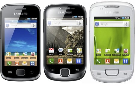 Samsung Galaxy Gio, Fit y Mini: Android para las masas